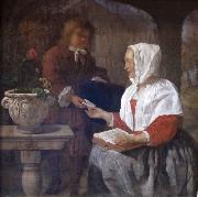 A Girl Receiving a Letter Gabriel Metsu